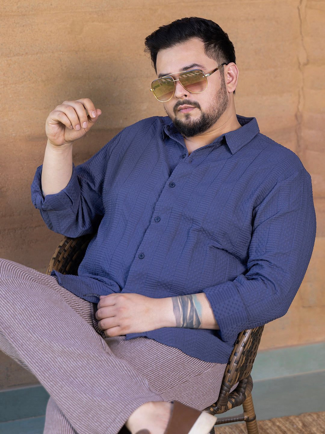 Parallel-Check Tactile Shirt