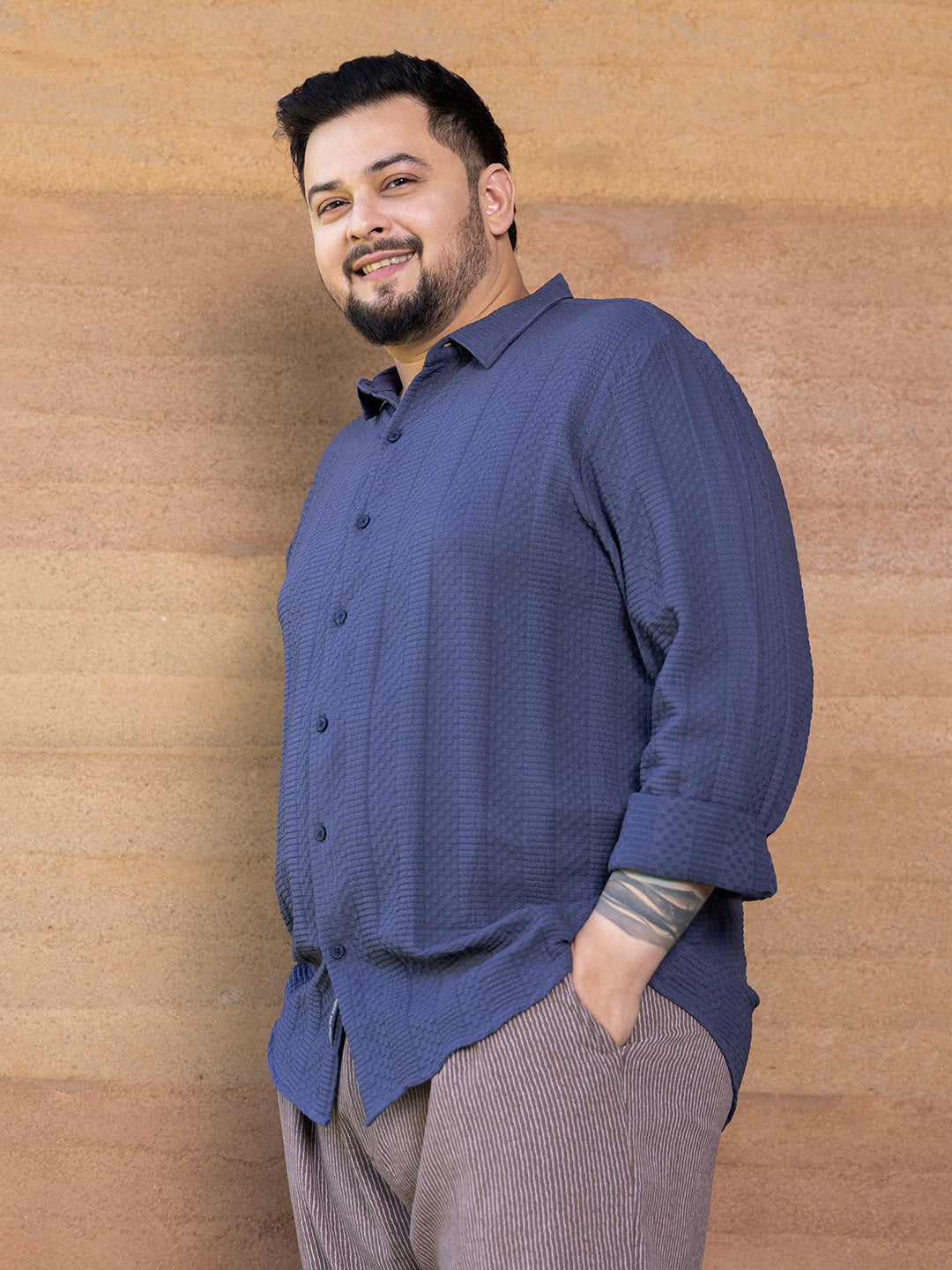 Parallel-Check Tactile Shirt