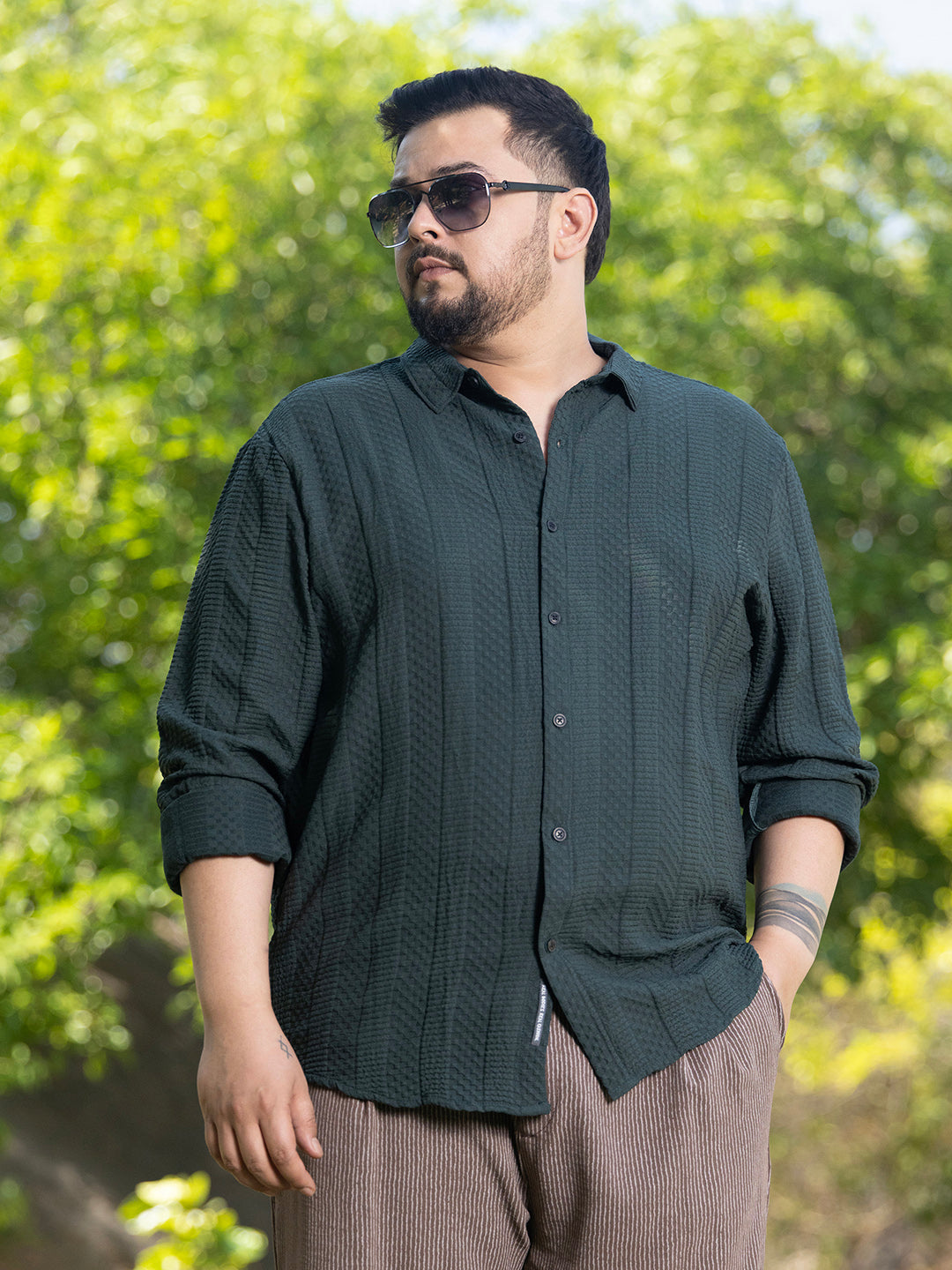 Parallel-Check Tactile Shirt