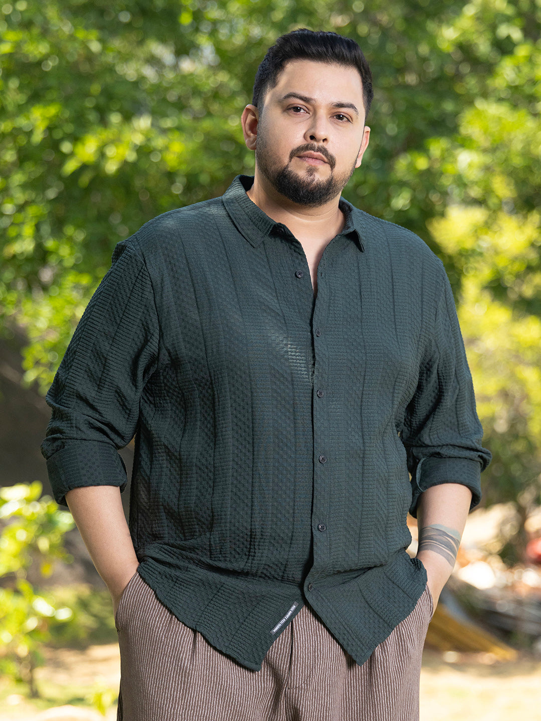 Parallel-Check Tactile Shirt