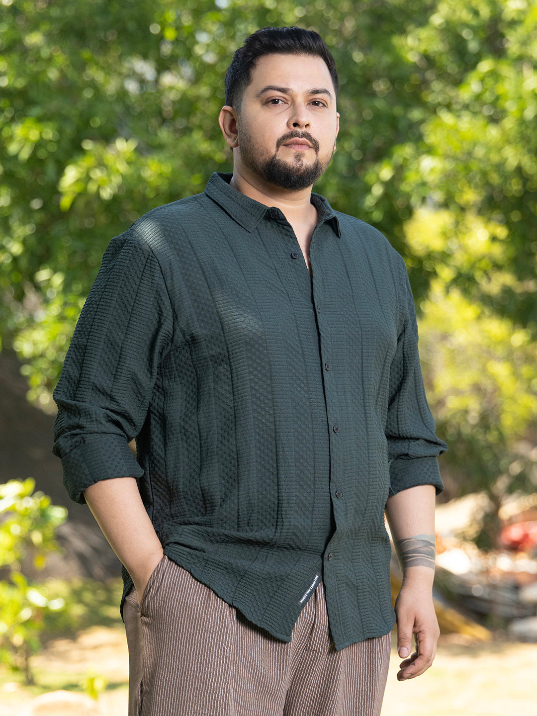 Parallel-Check Tactile Shirt