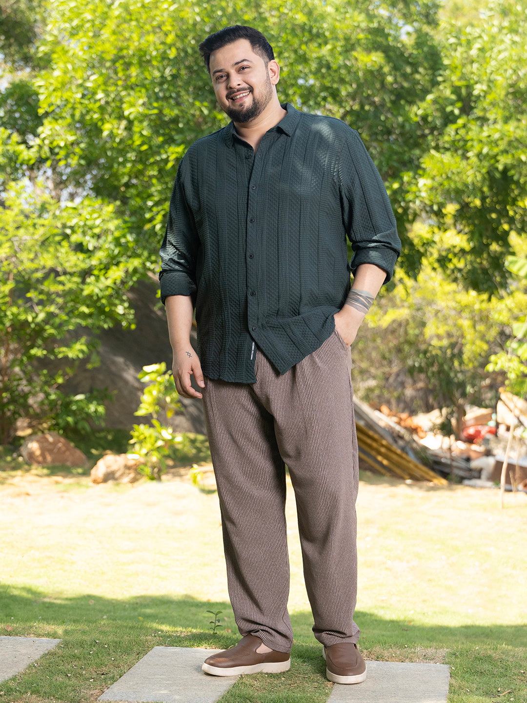 Parallel-Check Tactile Shirt