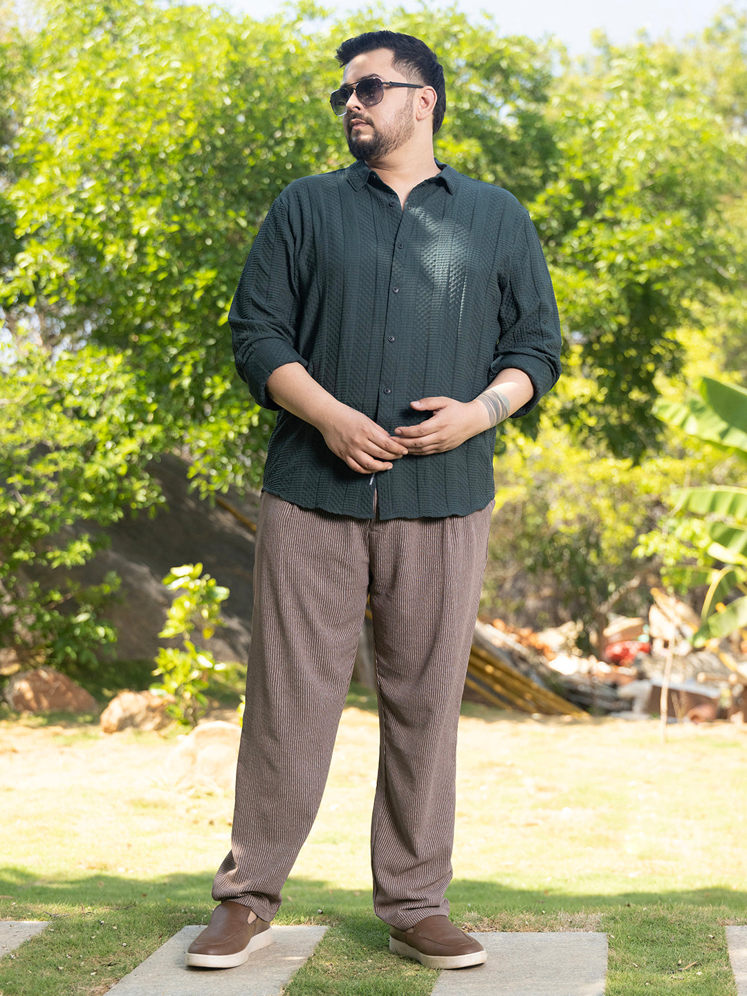 Parallel-Check Tactile Shirt