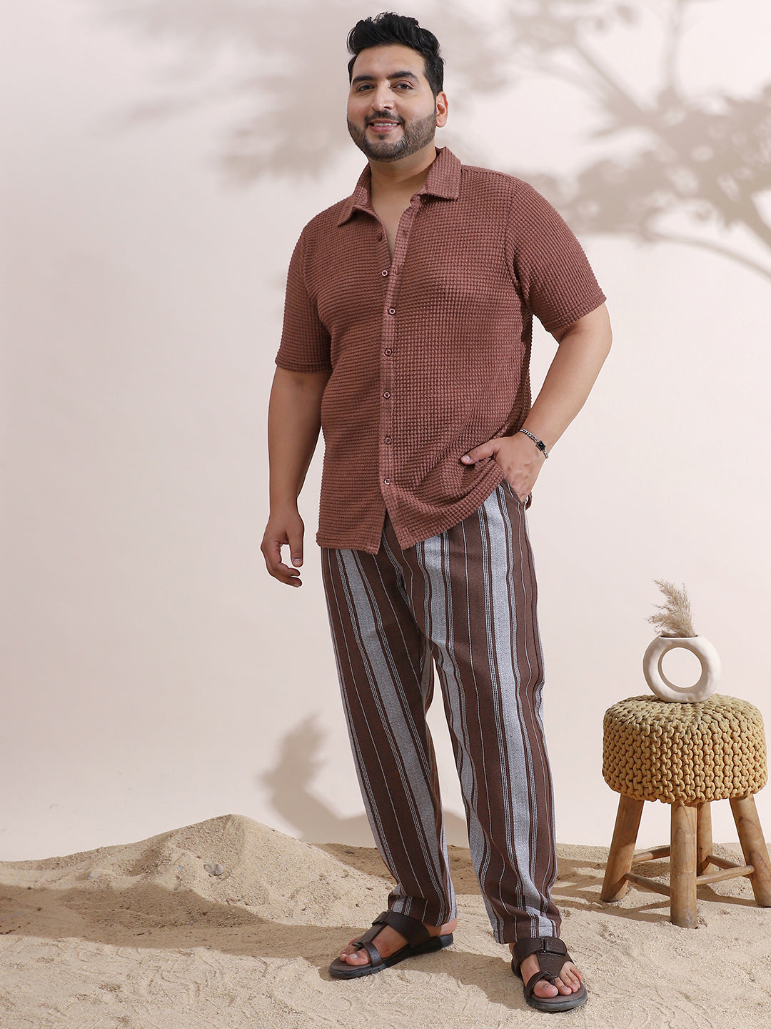 Solid-Knit Relaxed Shirt