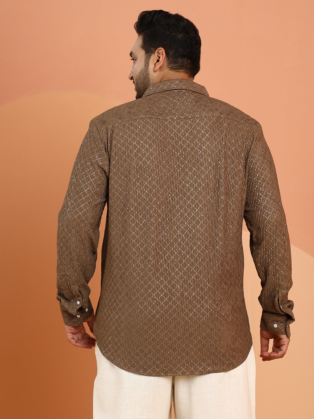 Shimmering-Grid Shirt