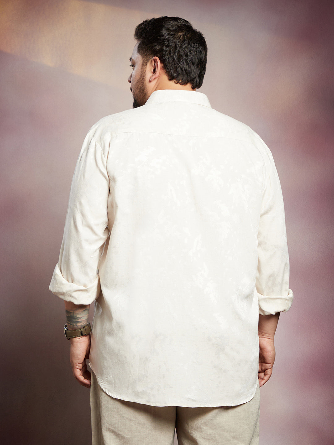 Splatter Self-Texture Shirt
