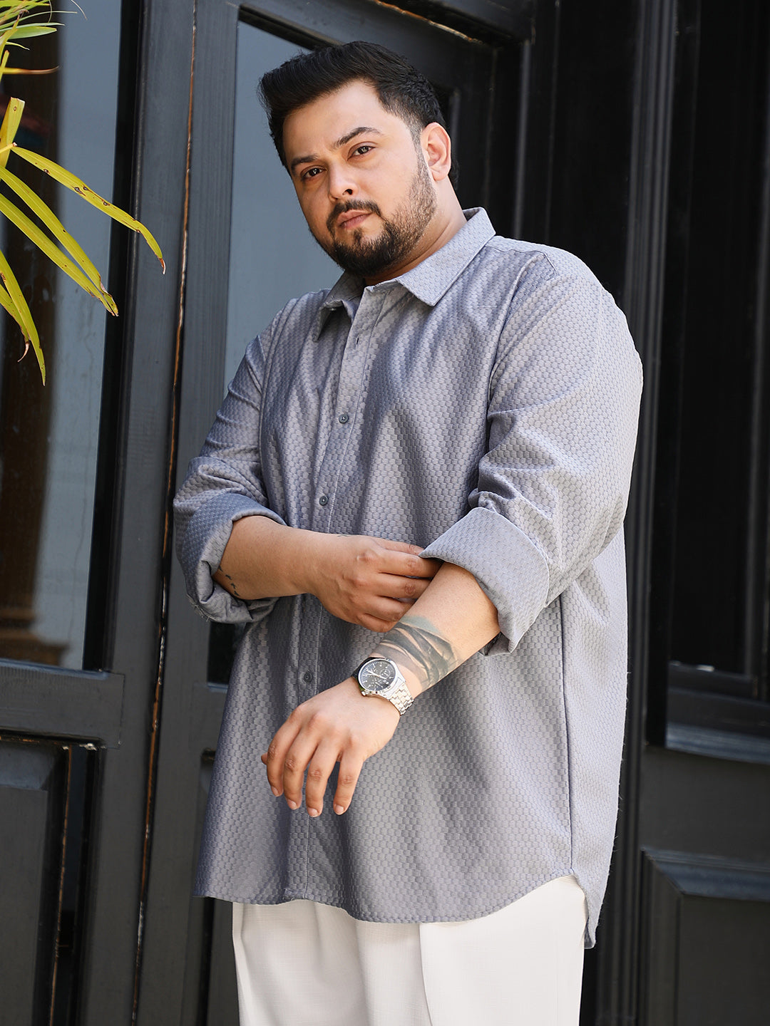Relaxed Honeycomb Shirt