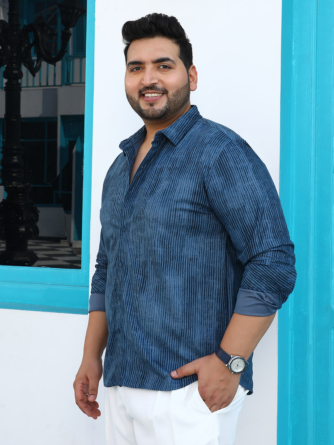 Ribbed-Corduroy Shirt
