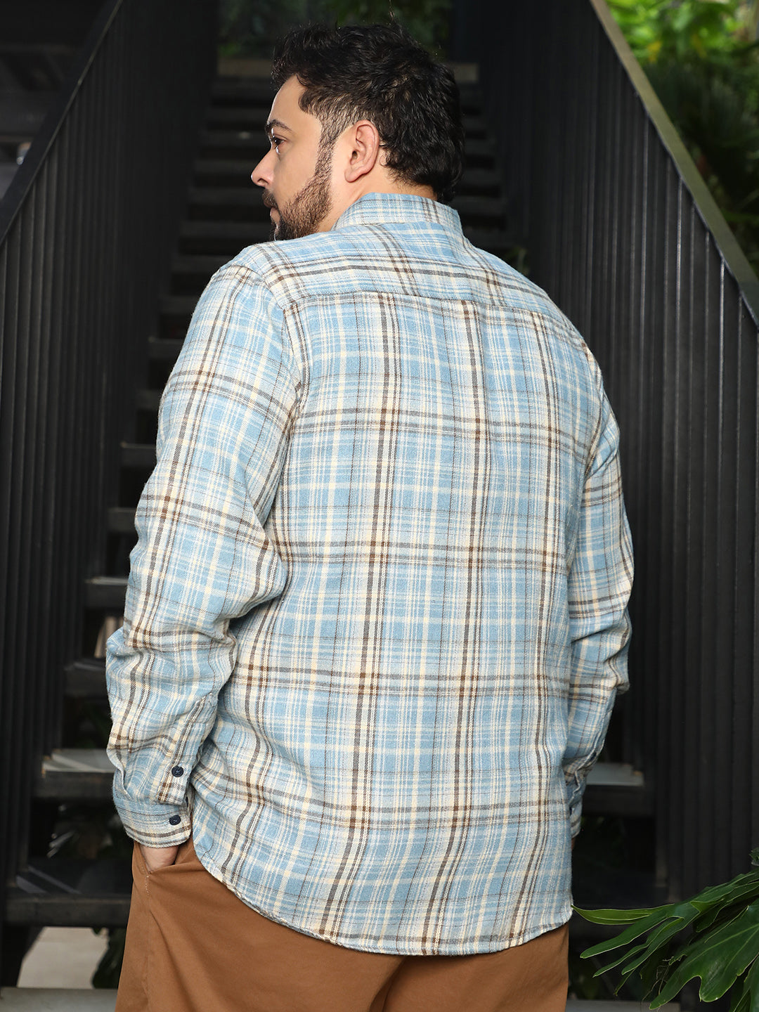 Tartan-Woven Regular Shirt