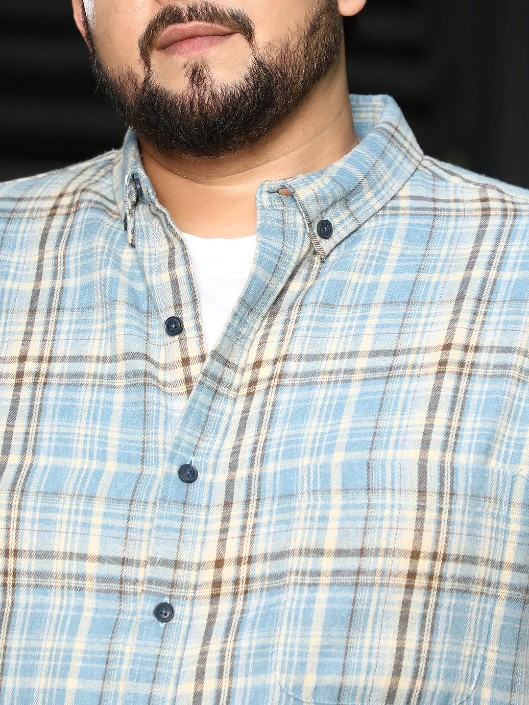 Tartan-Woven Regular Shirt