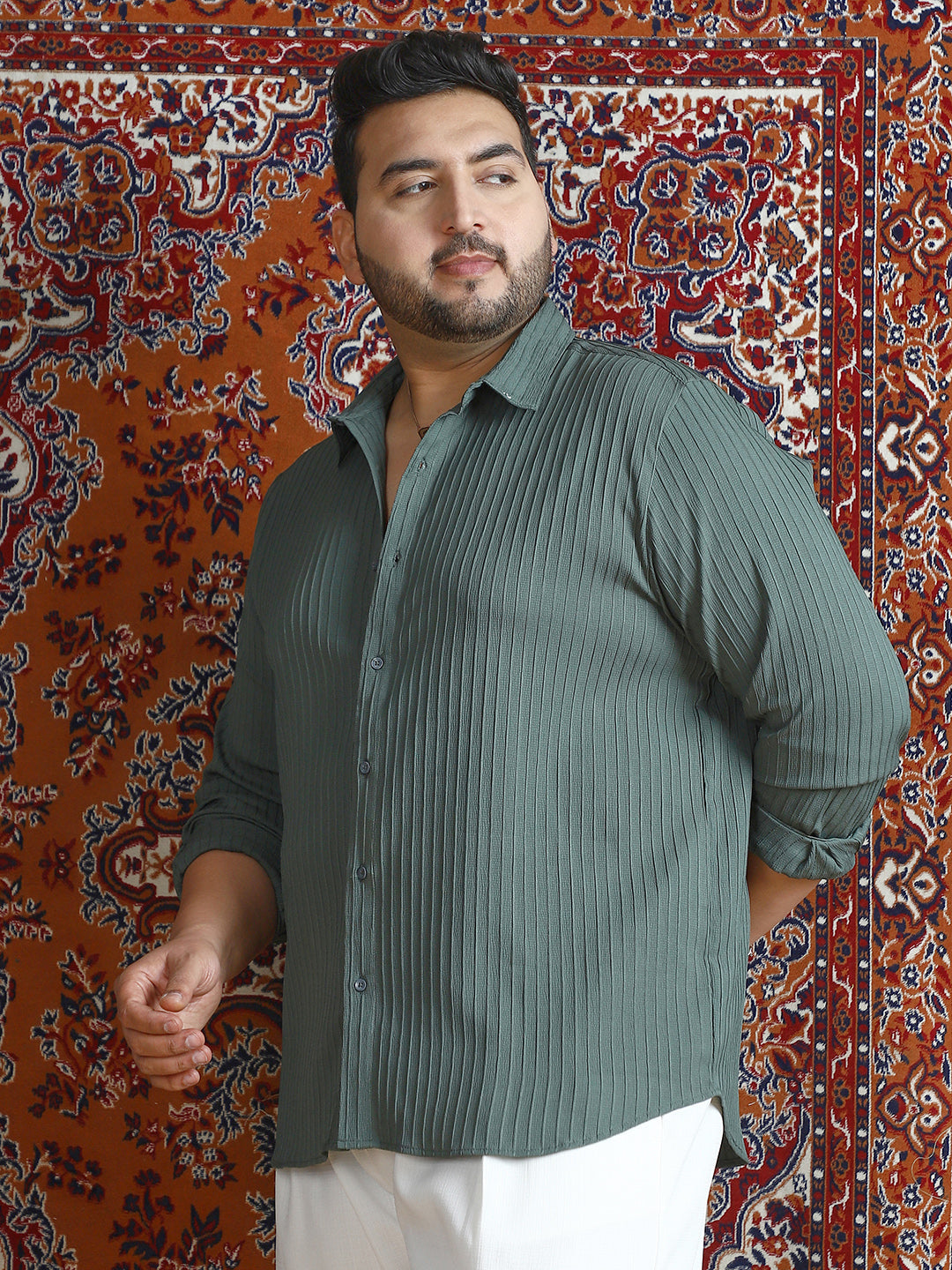 Pinstripe-Tactile Shirt