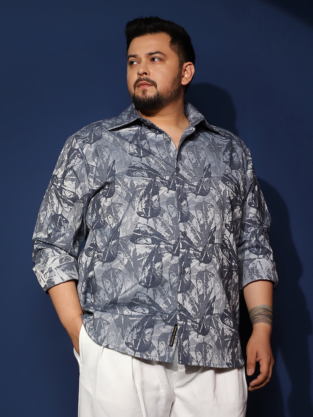 Willow-Foliage Imprint Shirt