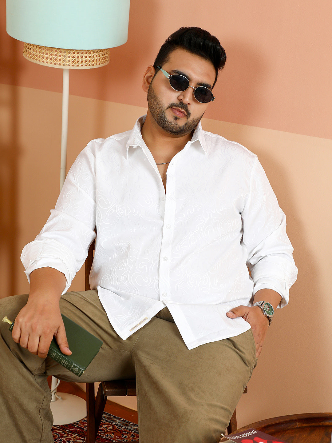 Solid Abstract-Tactile Shirt
