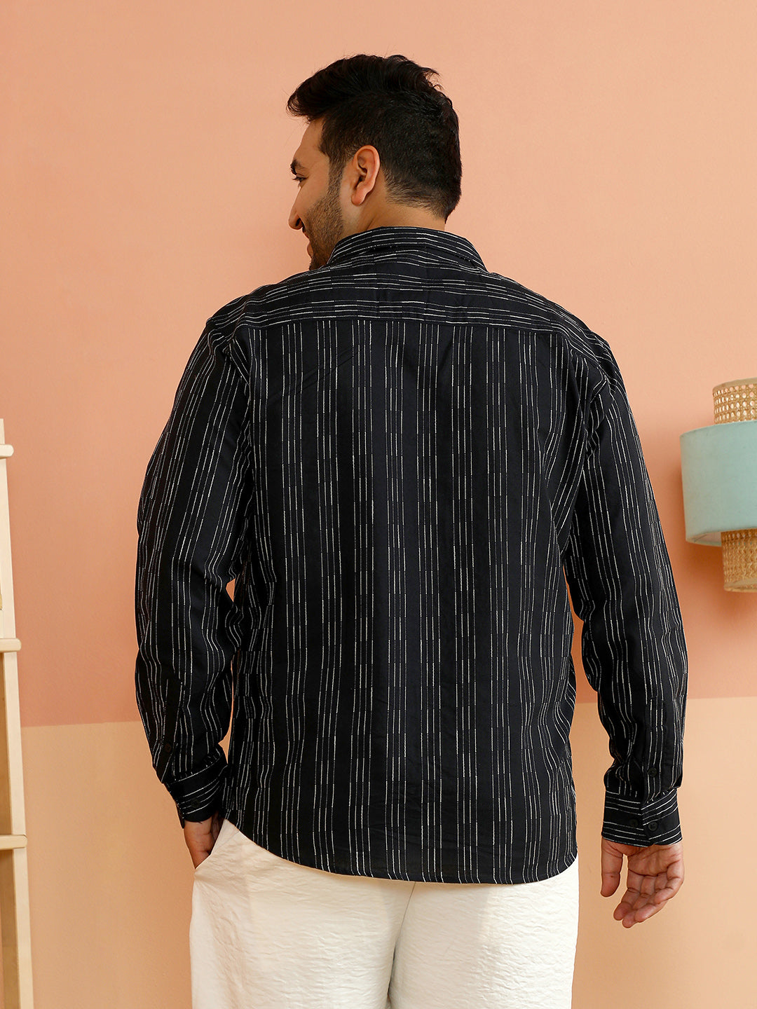 Gradient-Pinstriped Shirt