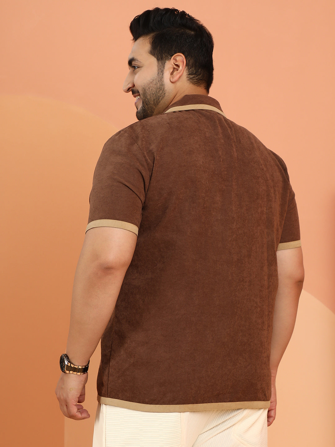Contrast-Cuban Shirt
