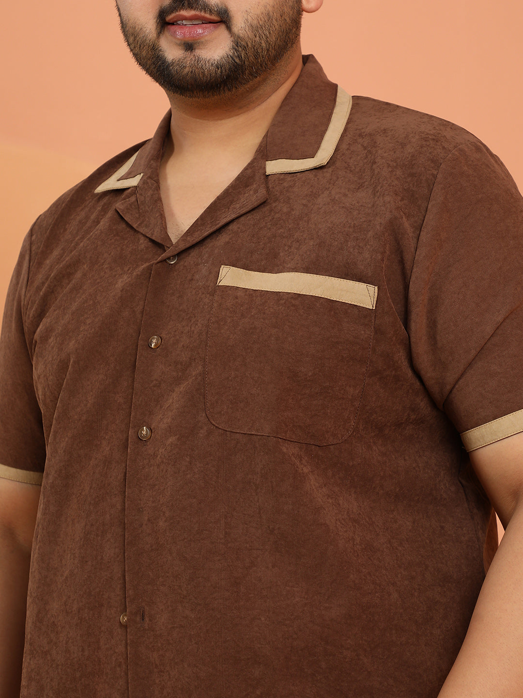 Contrast-Cuban Shirt