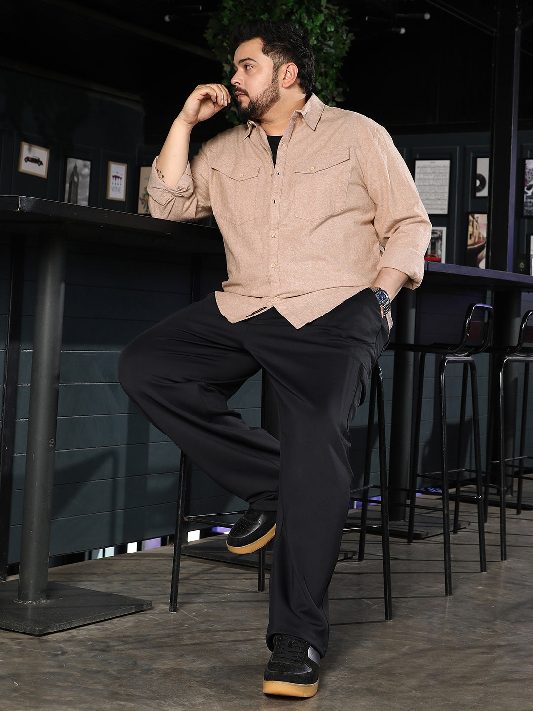 Utility-Brushed Shirt