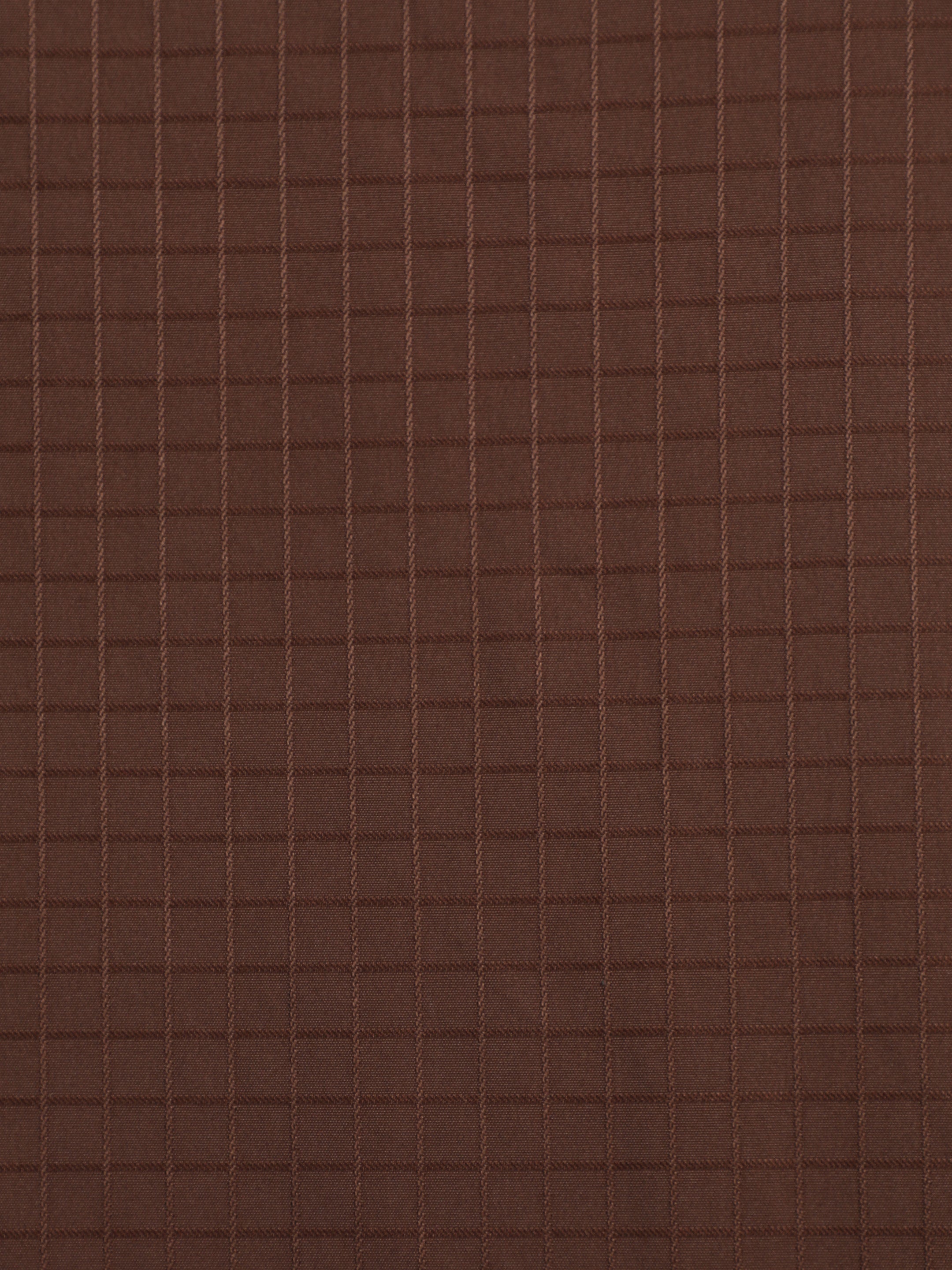 Instafab Plus Men's Brown Grid Textured Shirt With Utility Pocket - view 8