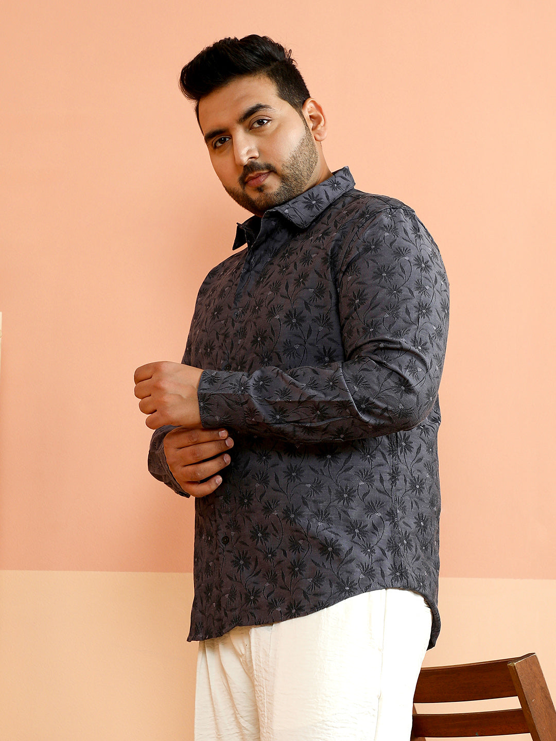 Floret-Jacquard Shirt
