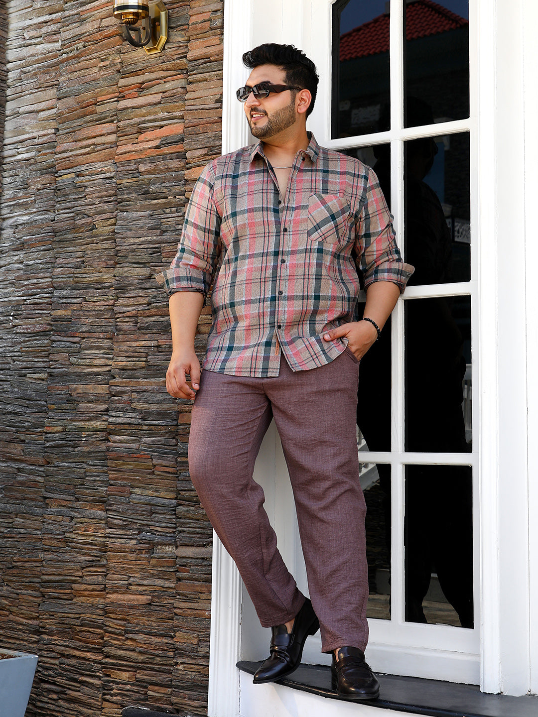 Button-Down Tartan Shirt