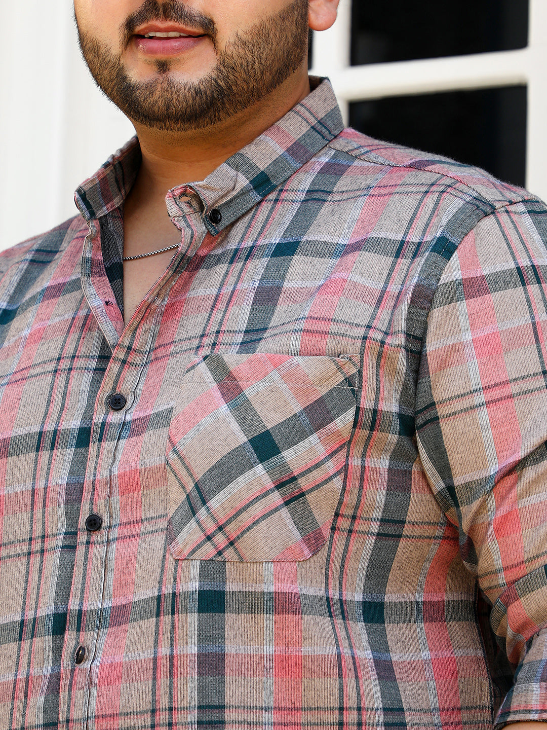 Button-Down Tartan Shirt