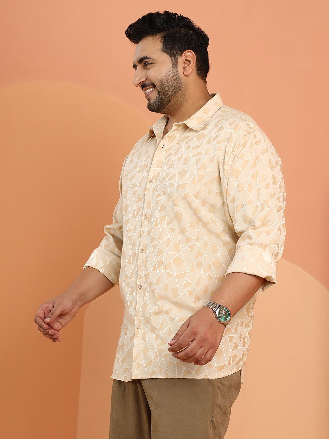 Block Geometric-Veined Shirt