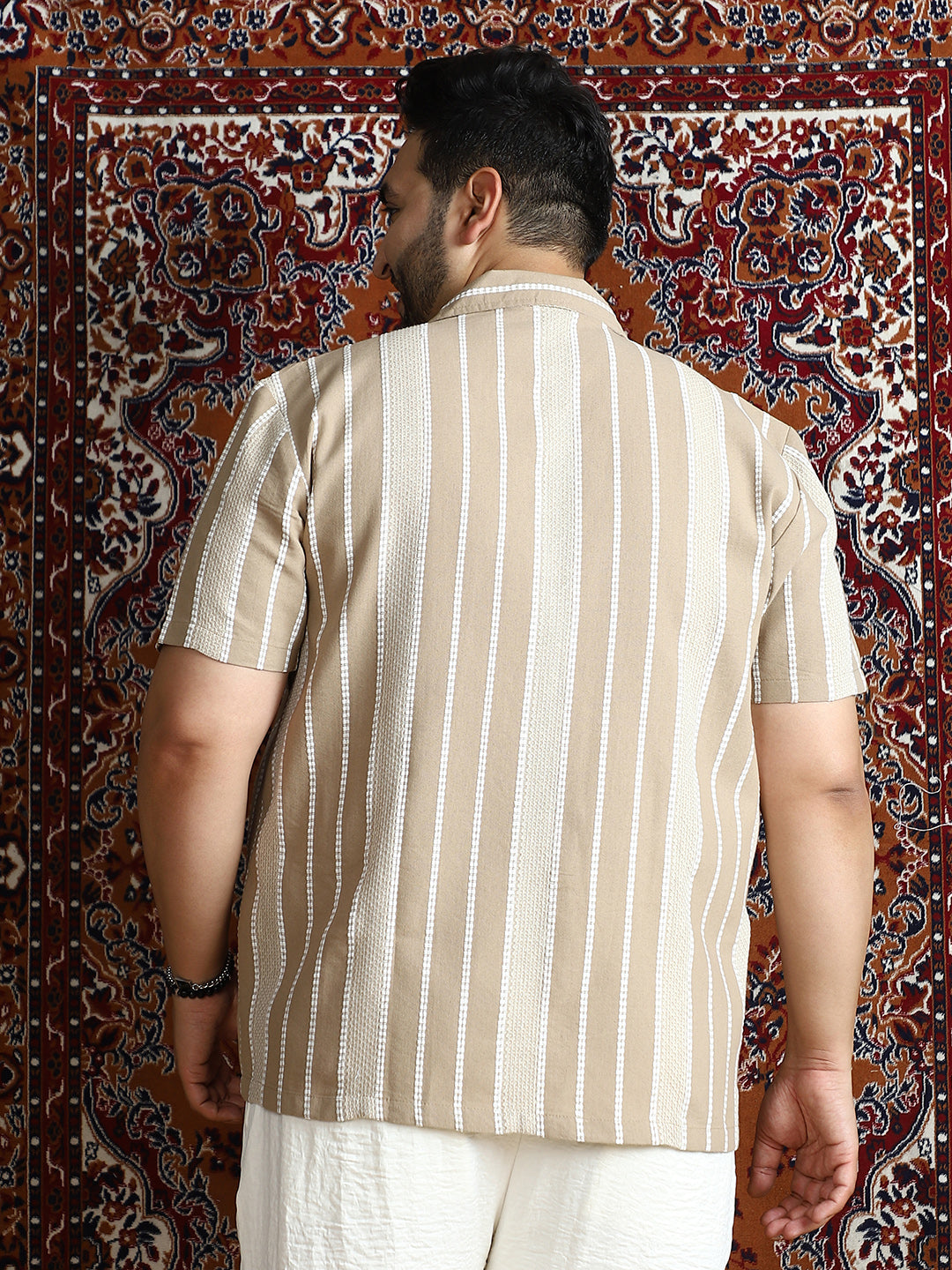 Tactile-Lined Cuban Shirt