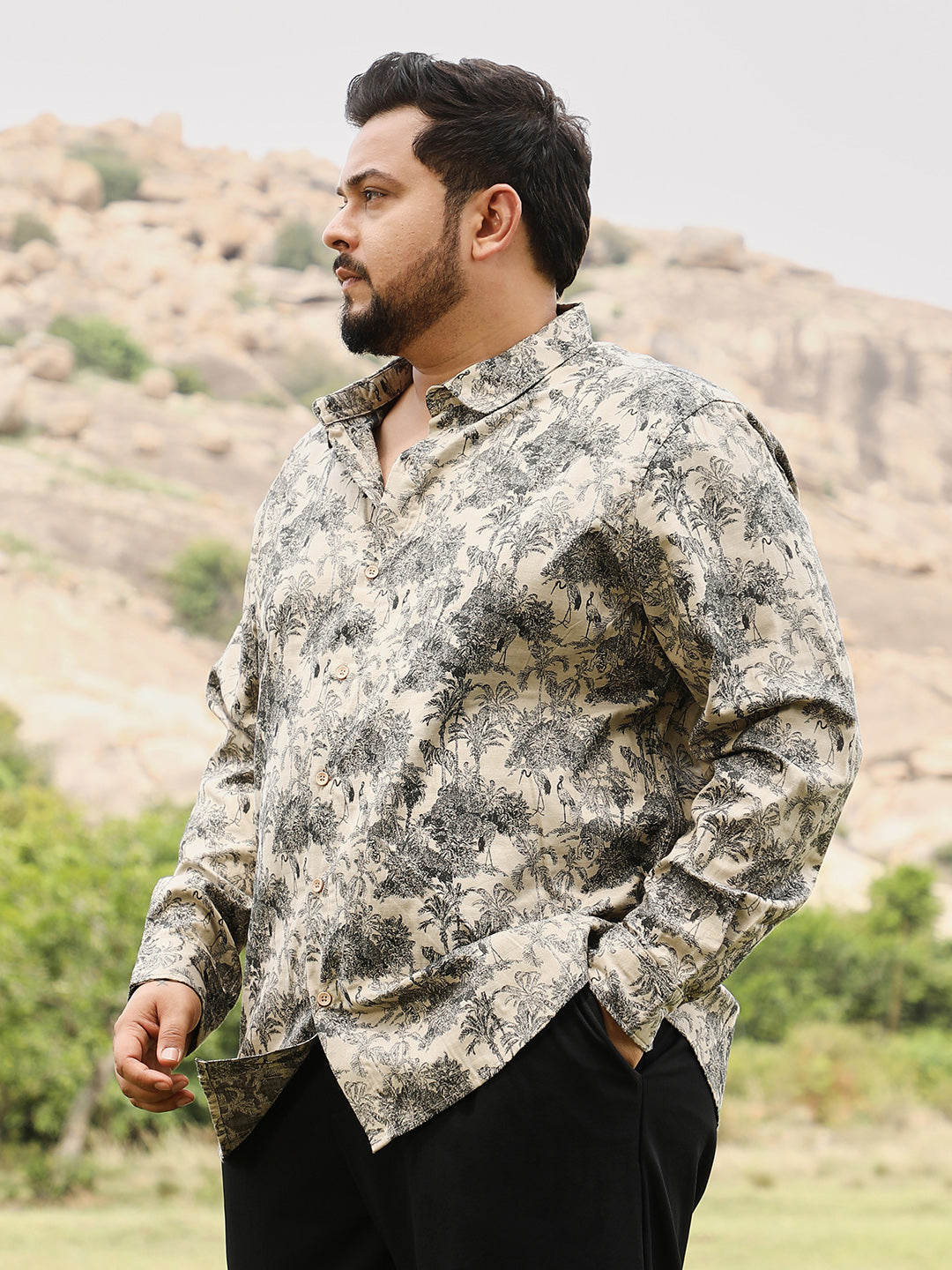 Safari-Forest Jacquard Shirt