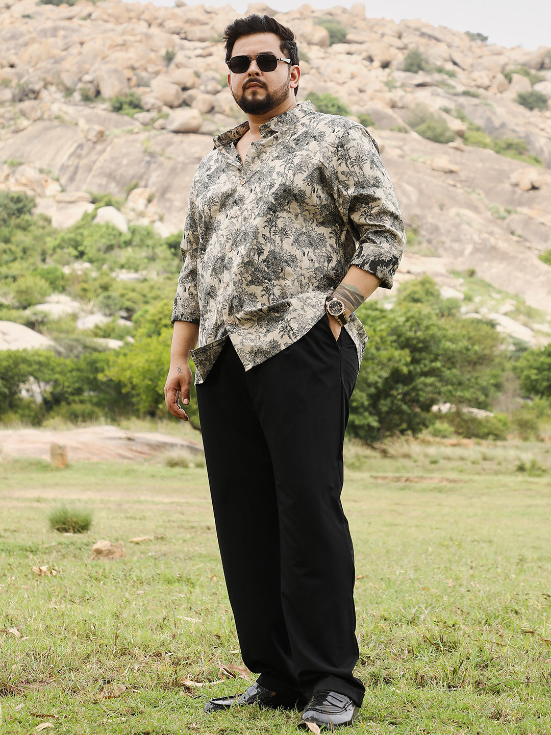 Safari-Forest Jacquard Shirt