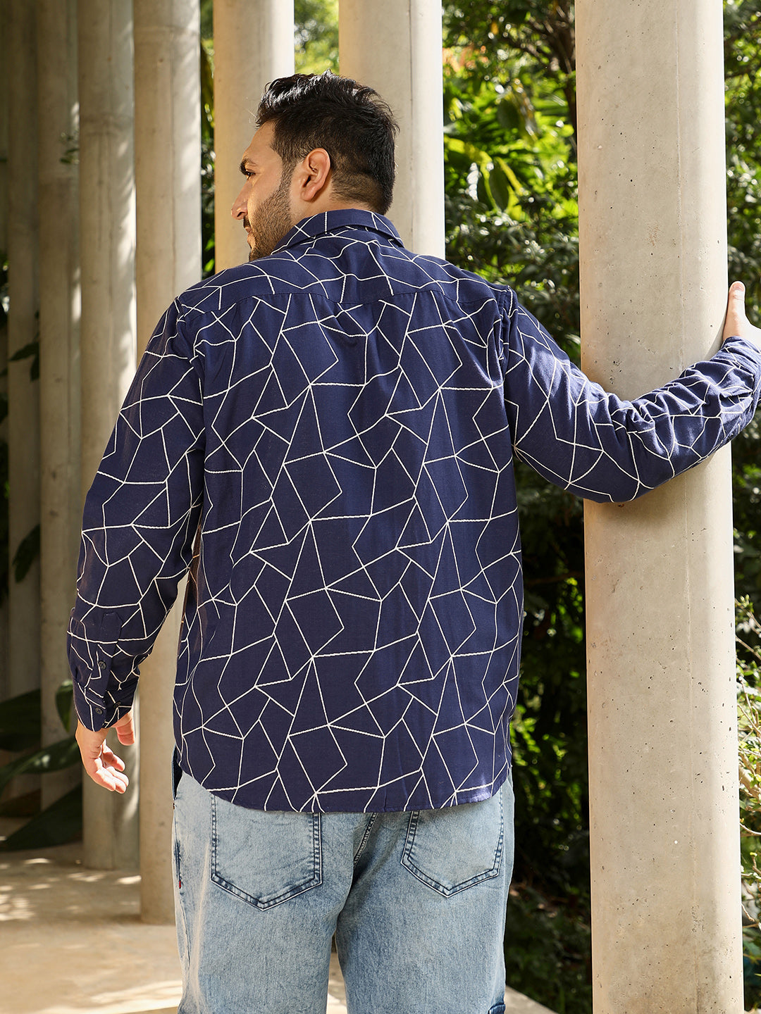 Mosaic-Jacquard Shirt