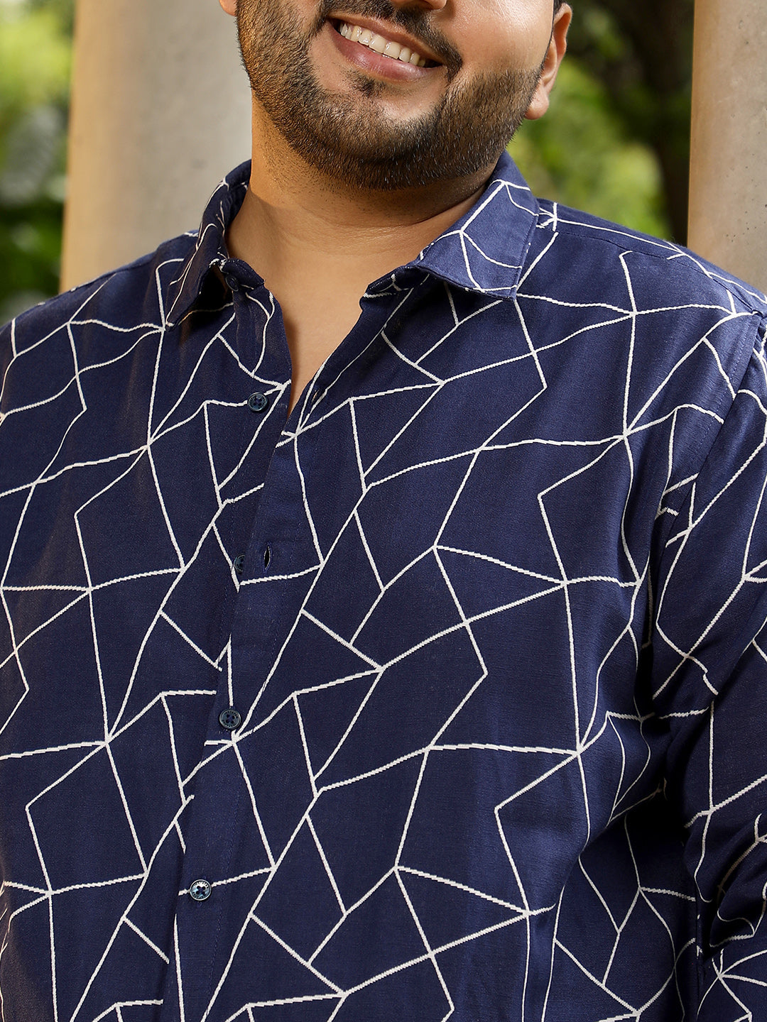Mosaic-Jacquard Shirt