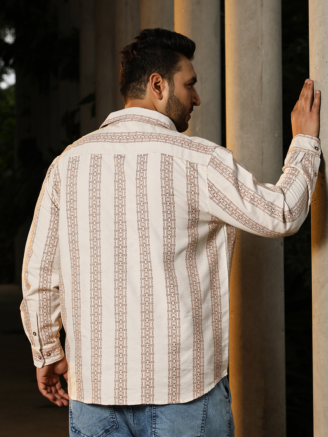 Indie-Stripe Jacquard Shirt