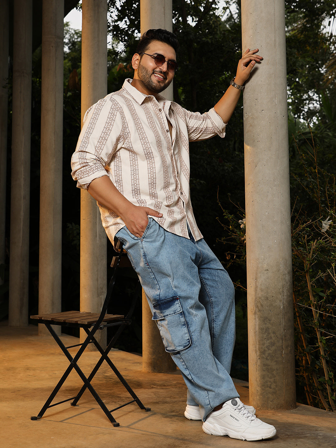 Indie-Stripe Jacquard Shirt