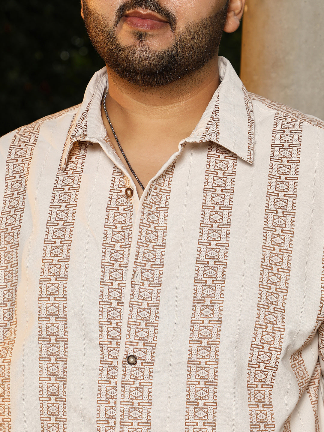 Indie-Stripe Jacquard Shirt