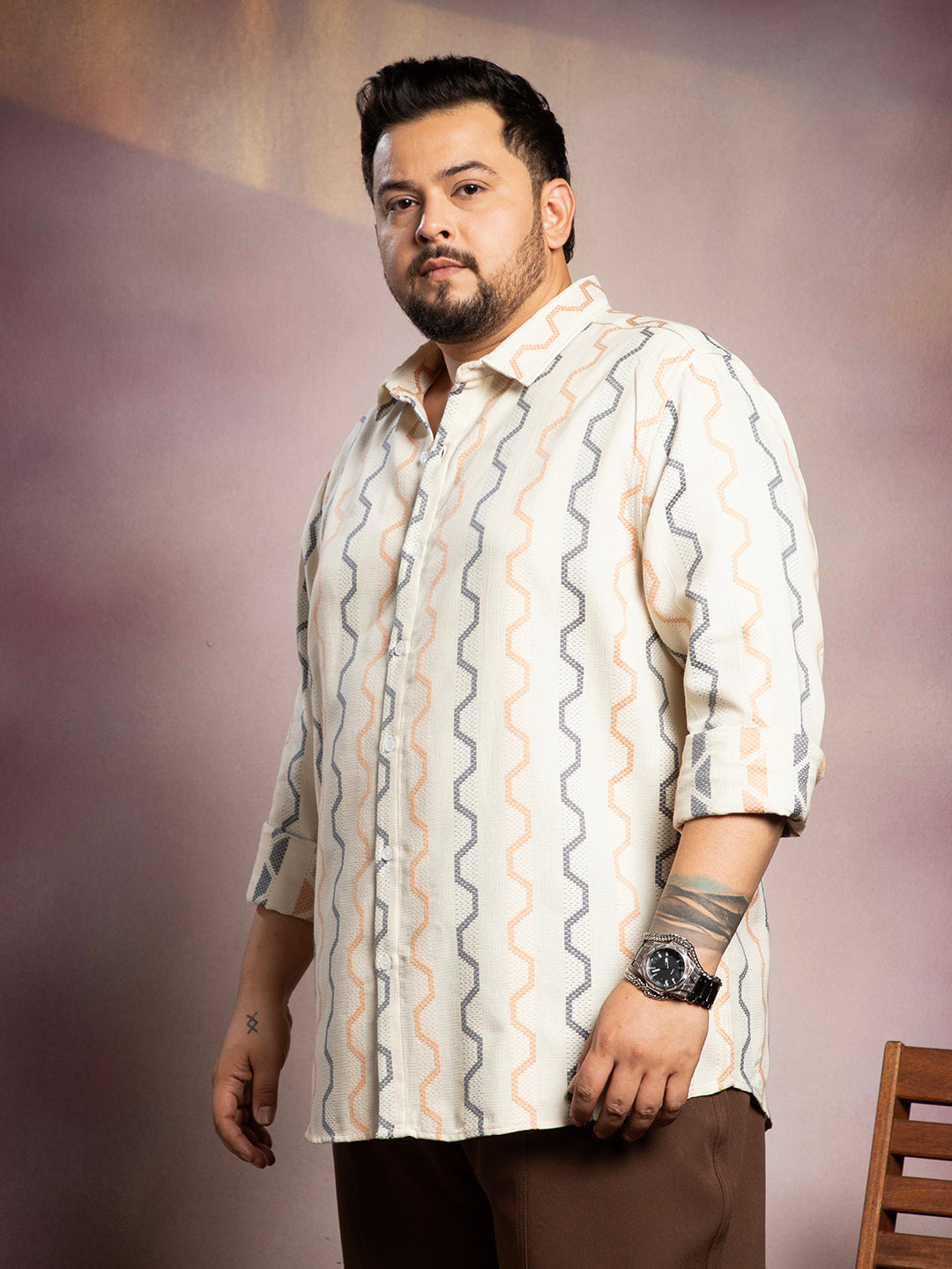 Zigzag-Weave Shirt
