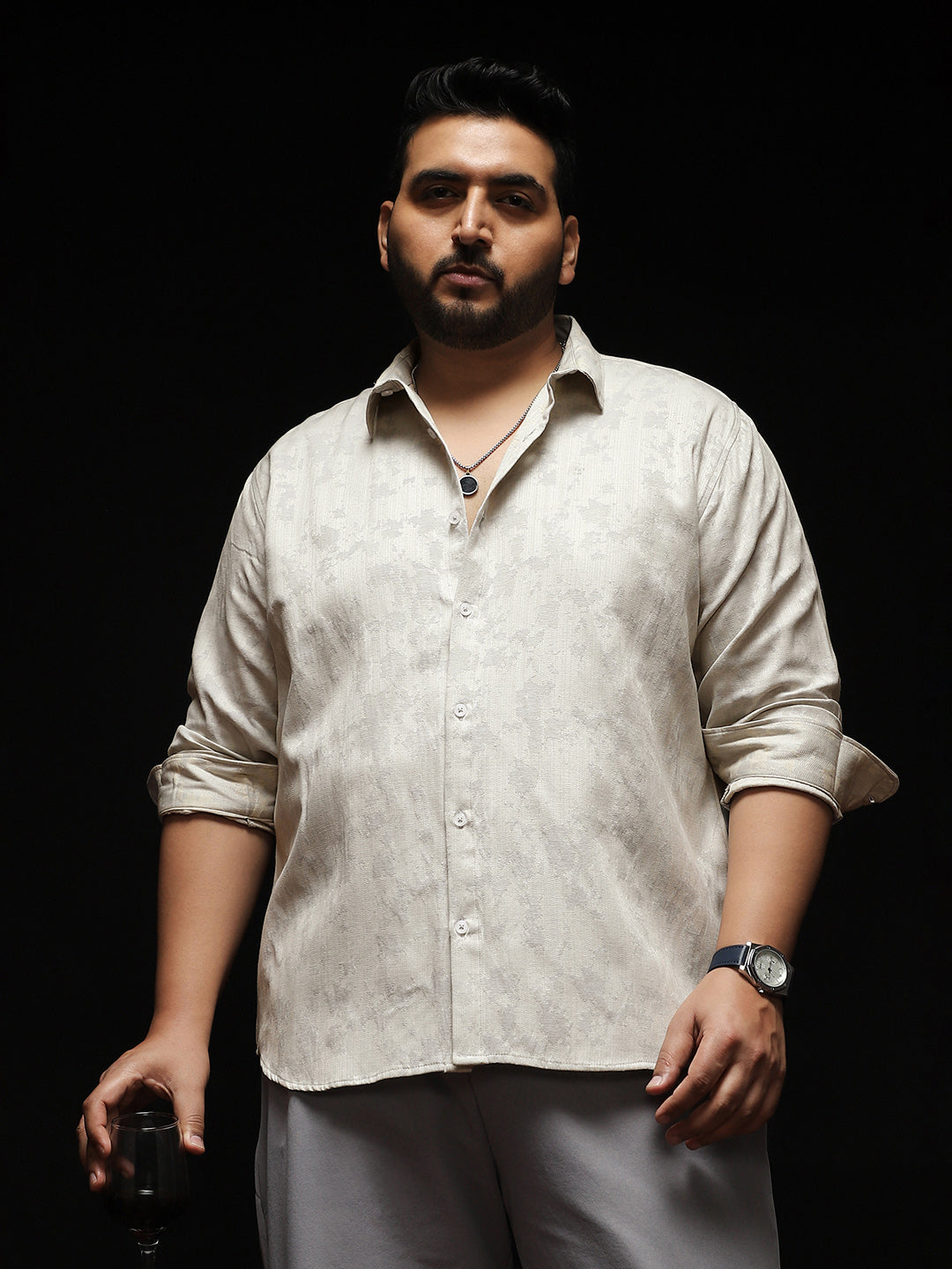 Splash-Jacquard Shirt