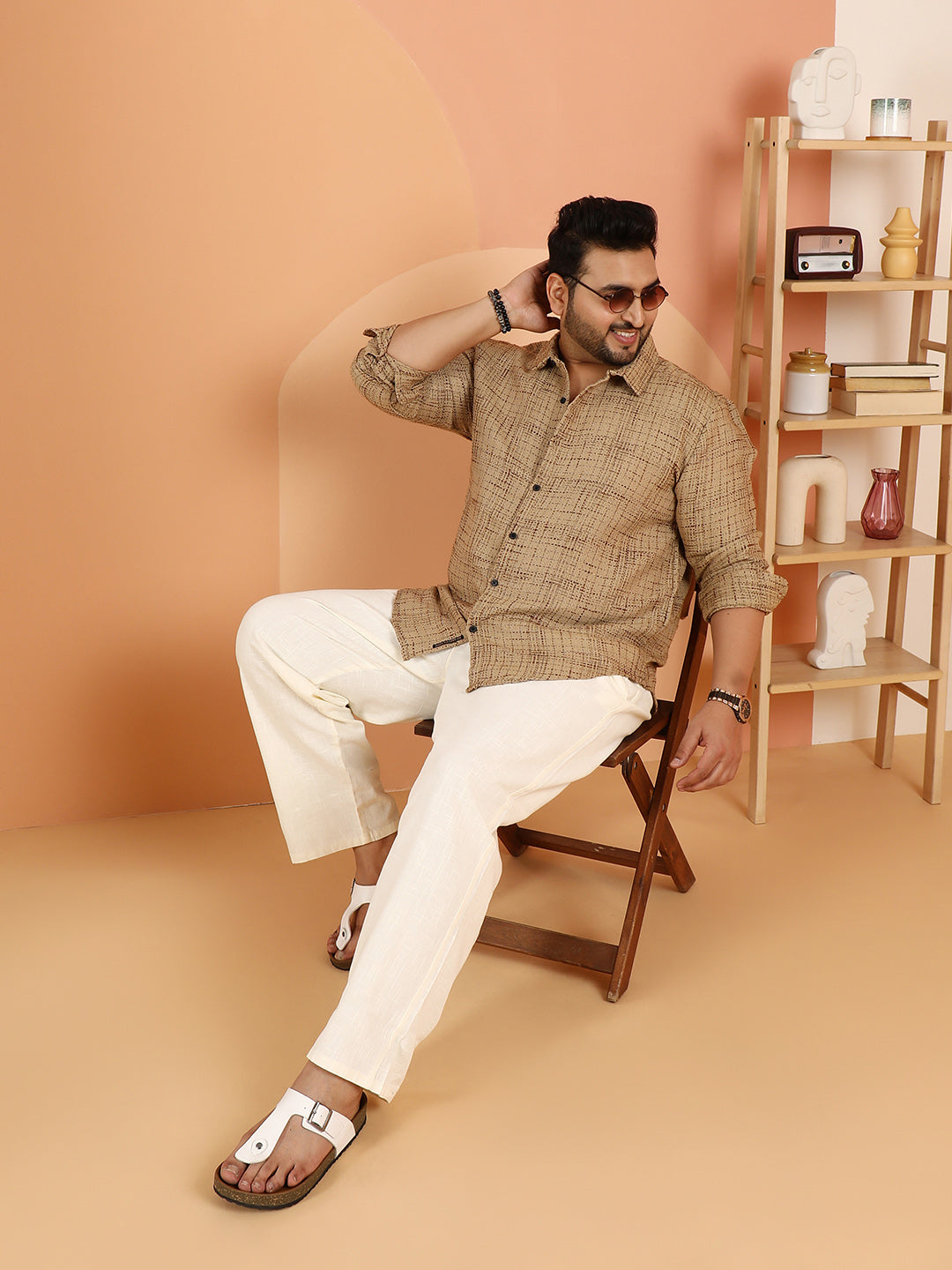 Contrast Interweave Shirt