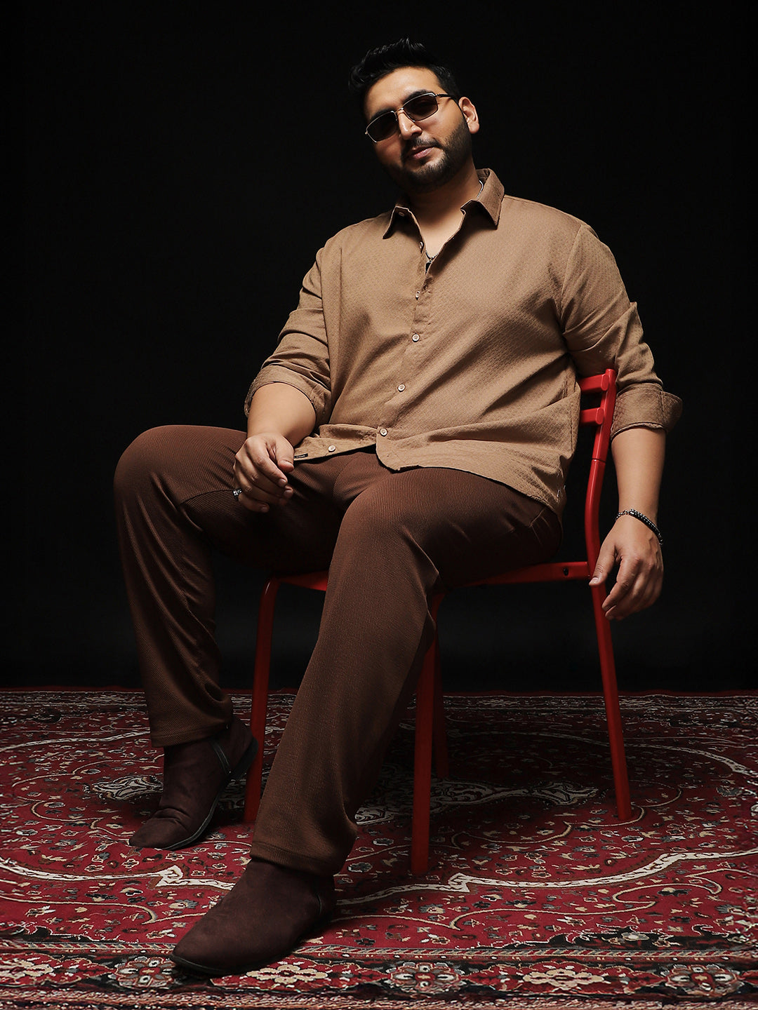 Indie-Motif Jacquard Shirt