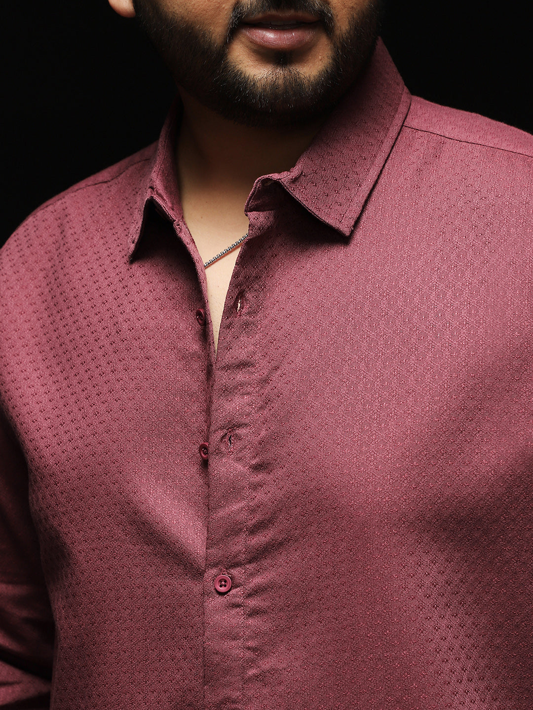 Indie-Motif Jacquard Shirt