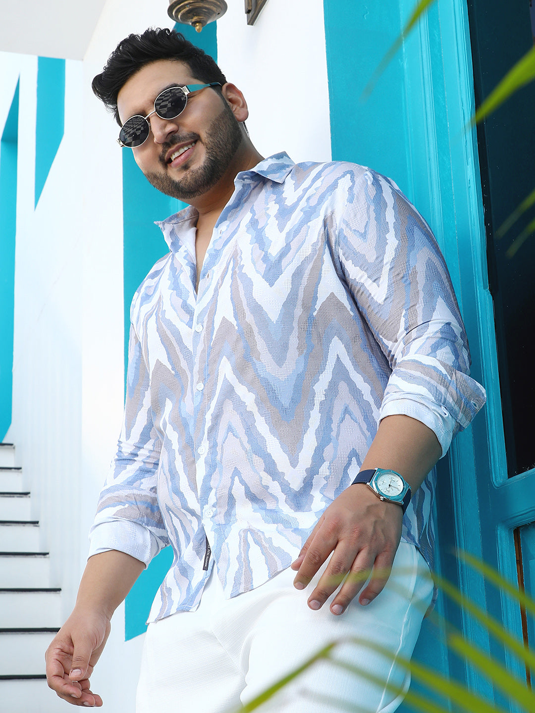 Chevron-Dye Shirt