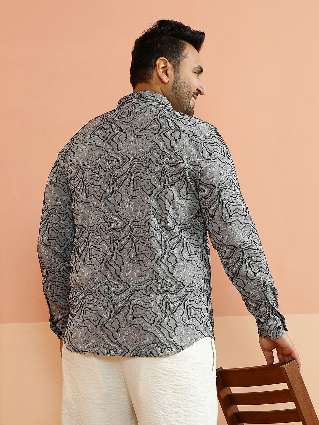 Fluid-Jacquard Shirt