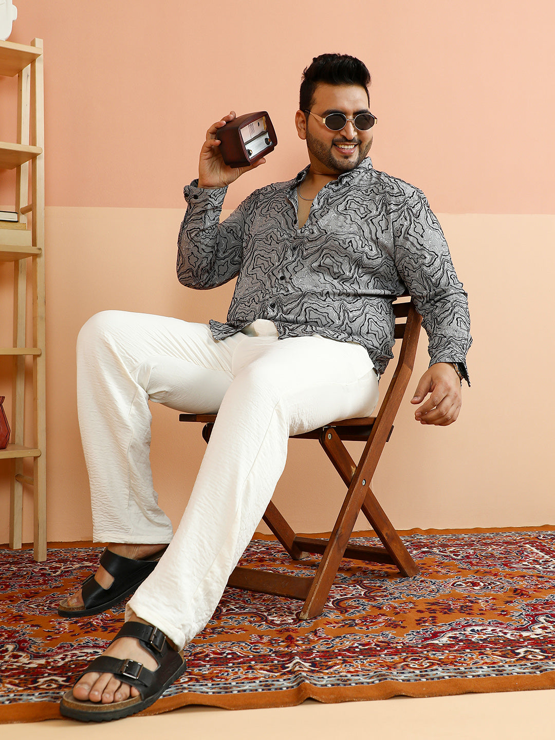 Fluid-Jacquard Shirt