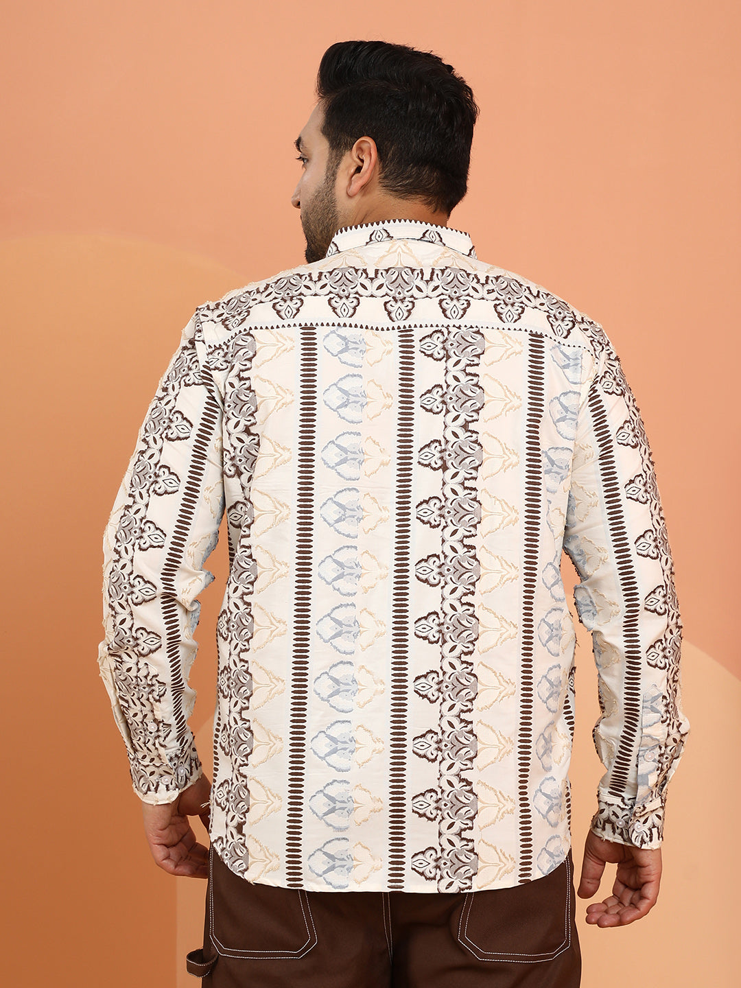 Woven Bloom-Panel Shirt