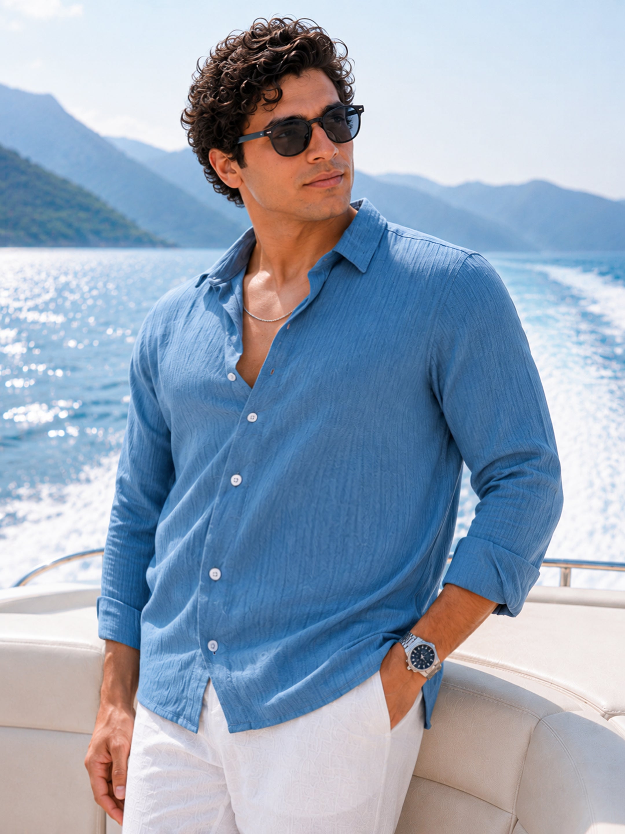 Solid Textured Shirt