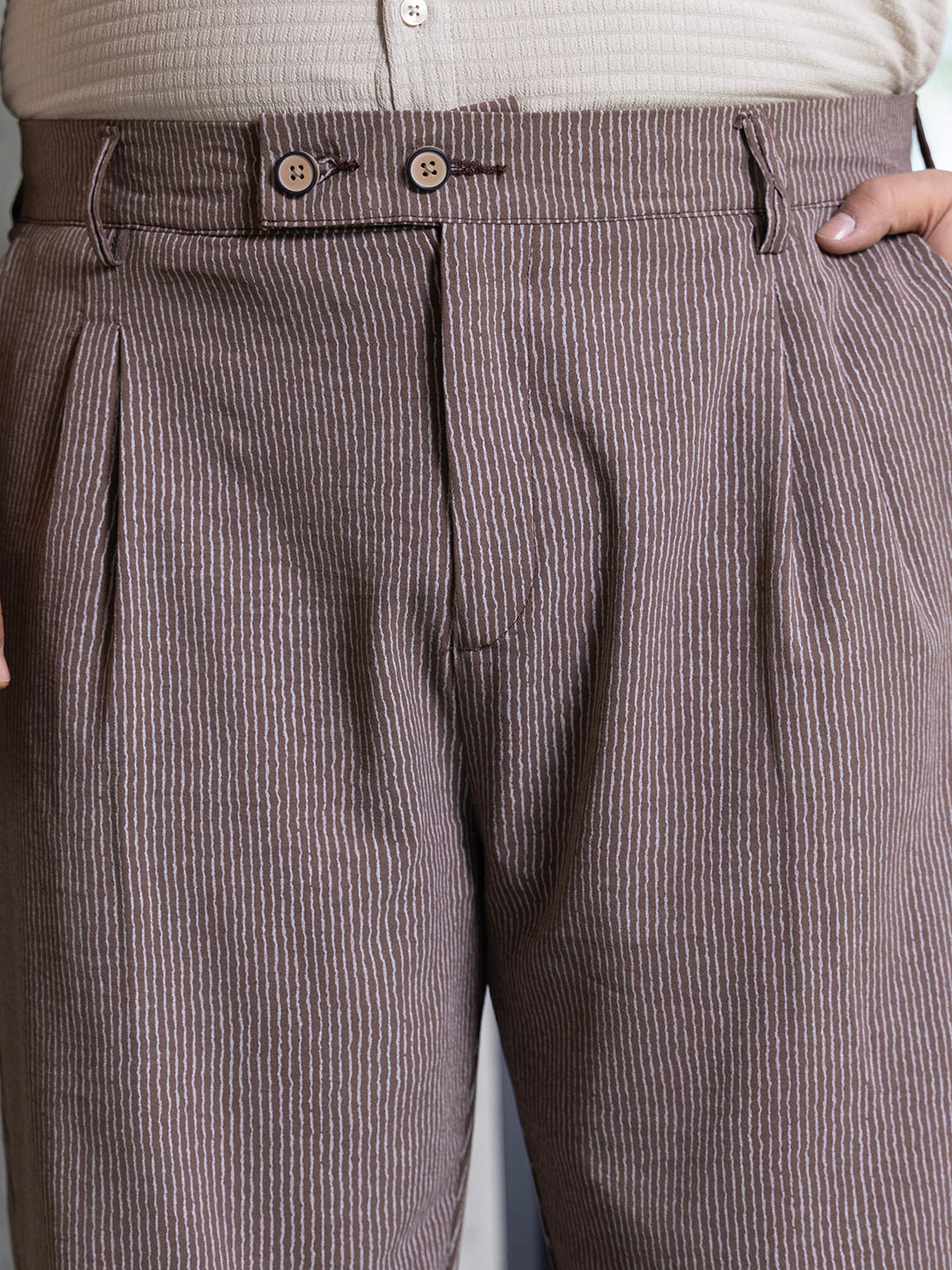 Striped Tailored Trousers