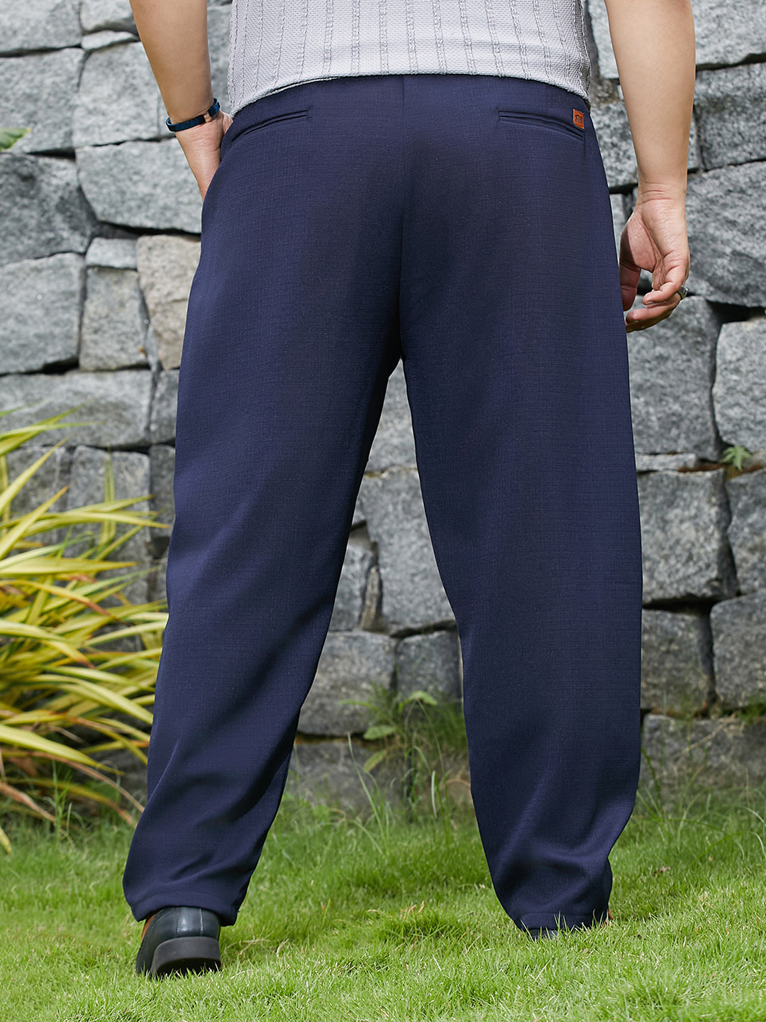 Tailored Linen-Blend Trousers