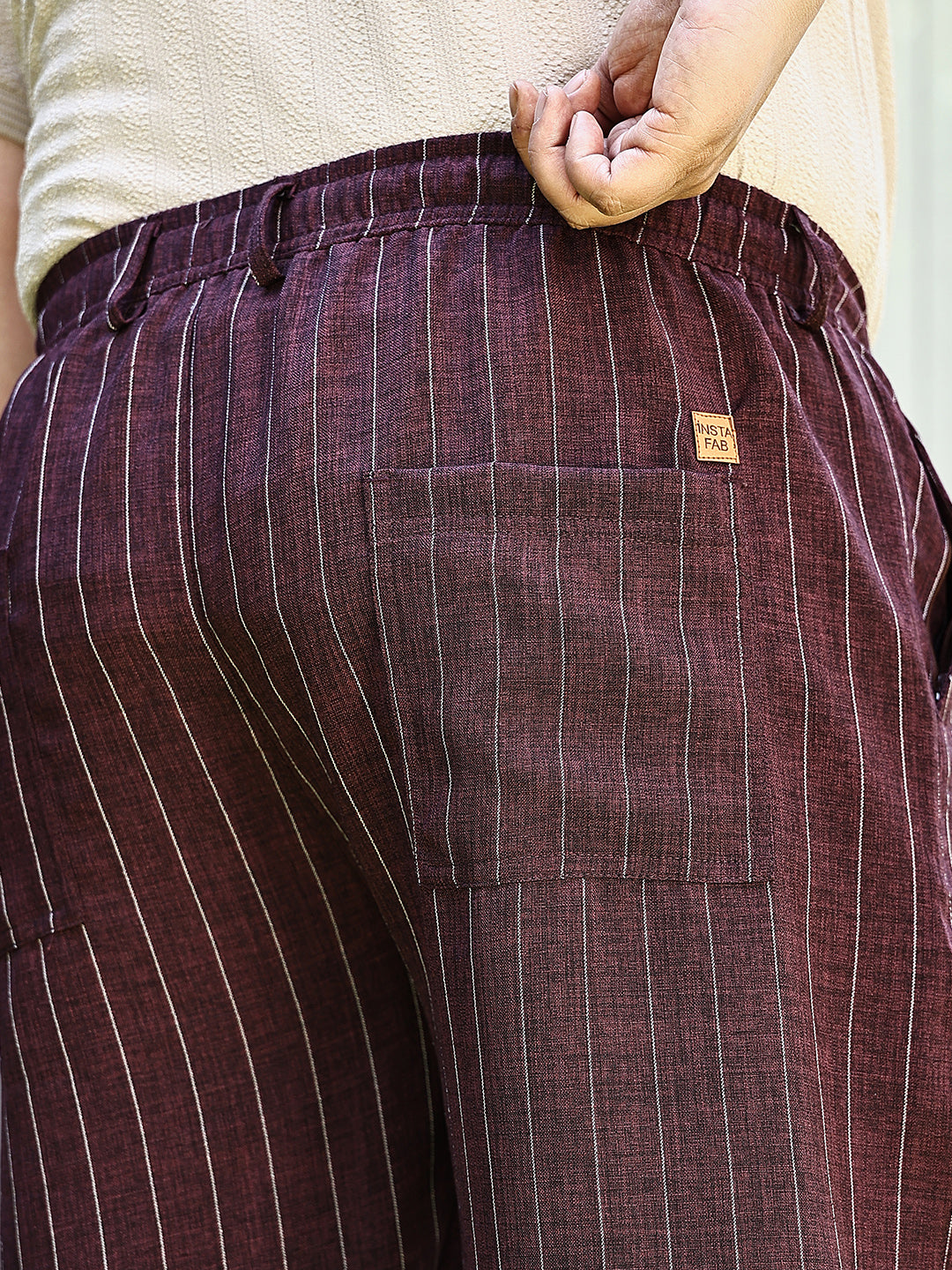 Pinstriped Chino Trousers