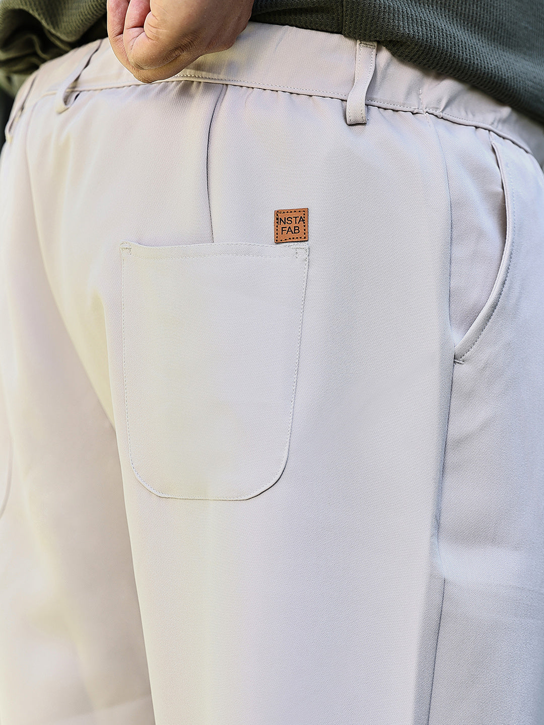 Straight Pleated Trousers