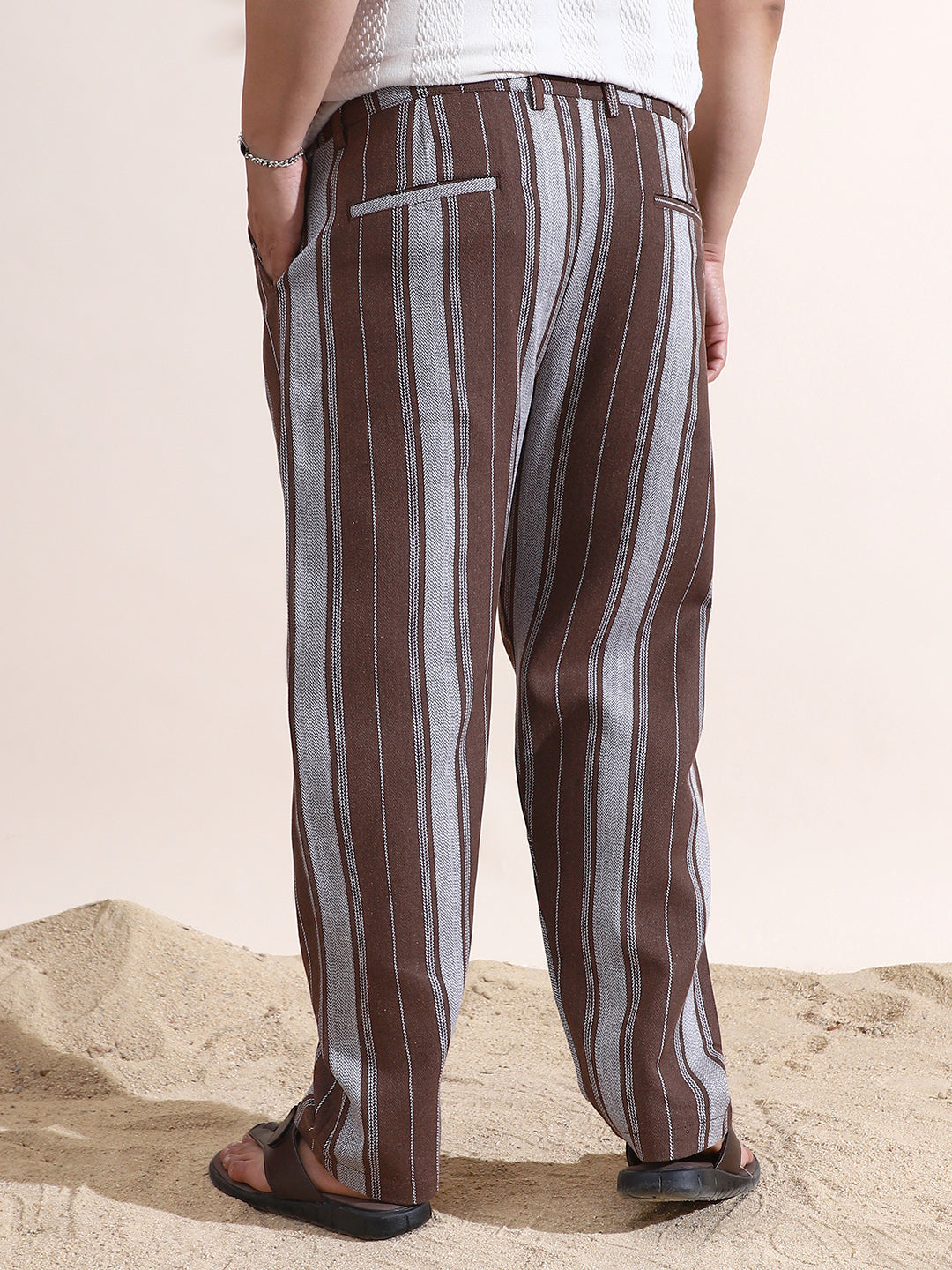 Multitrack-Weave Cigarette Trousers