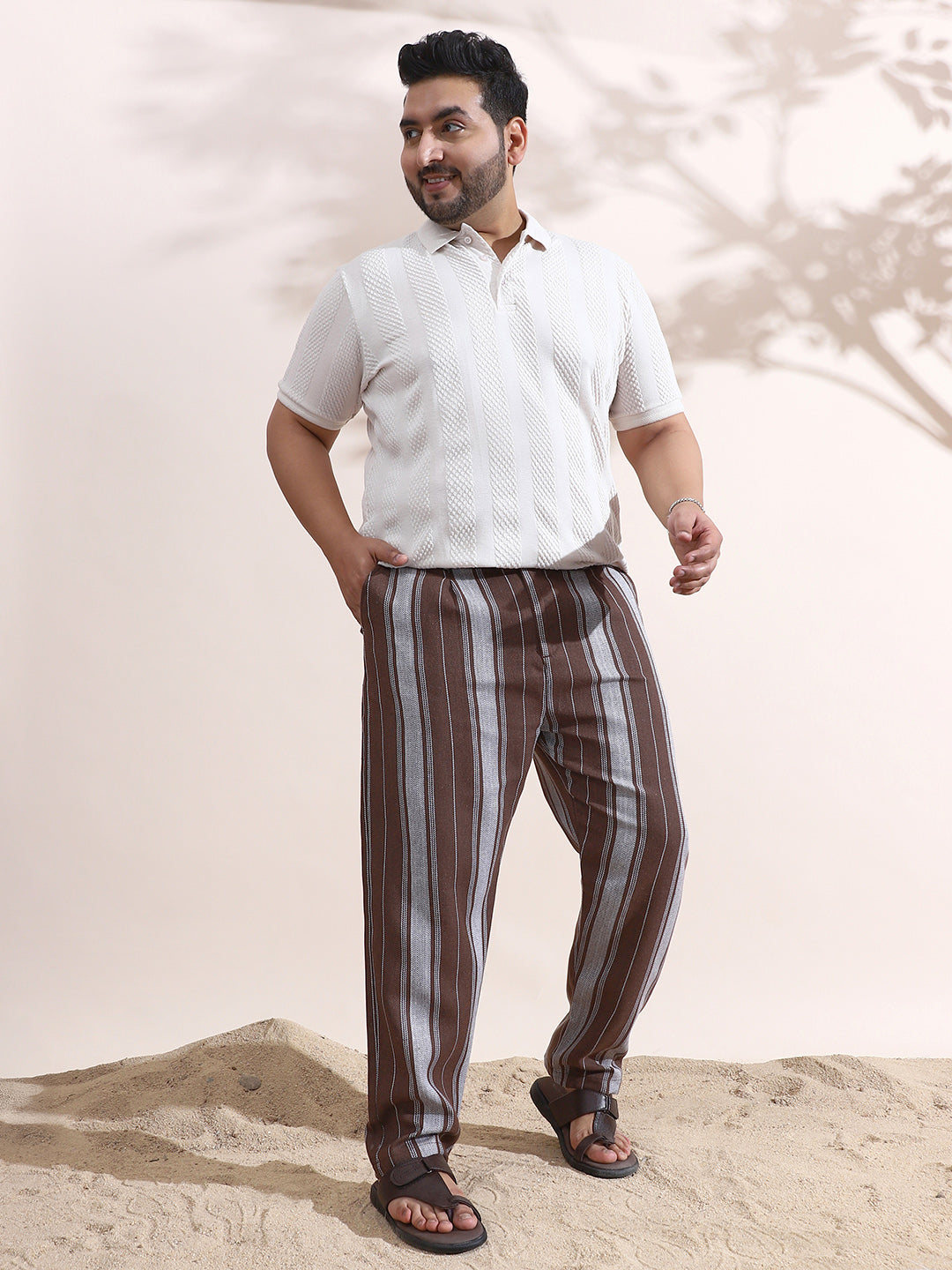 Multitrack-Weave Cigarette Trousers